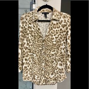 Animal print blouse